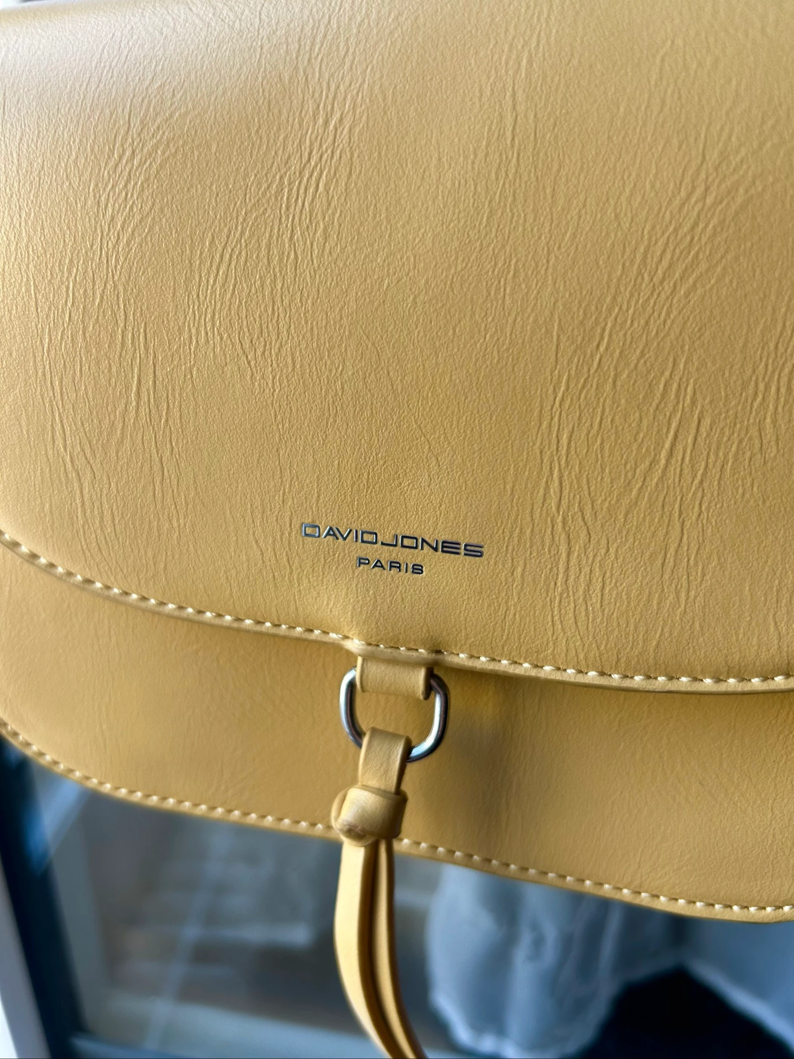 Bolsa transversal David Jones mostarda chique verão – photo 5